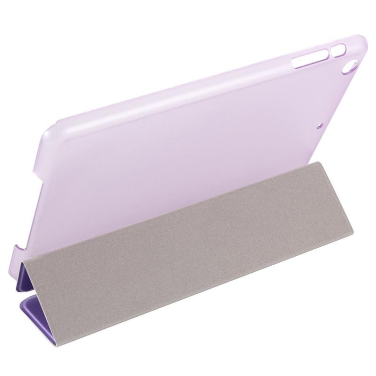 Silk Texture Horizontal Flip Leather Case with Three-Folding Holder for iPad mini 4