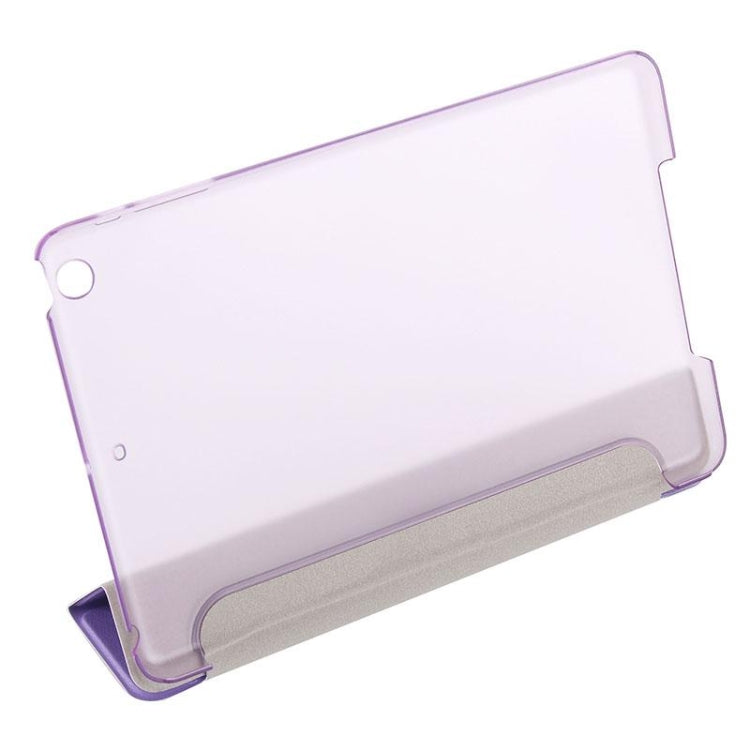 Silk Texture Horizontal Flip Leather Case with Three-Folding Holder for iPad mini 4