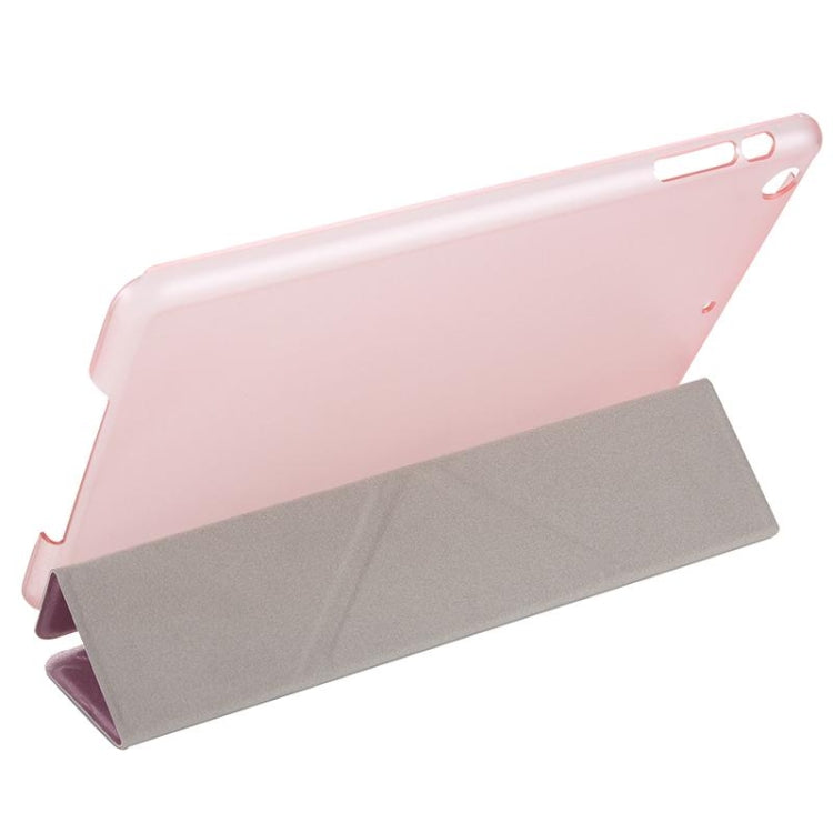 Silk Texture Horizontal Flip Leather Case with Three-Folding Holder for iPad mini 4