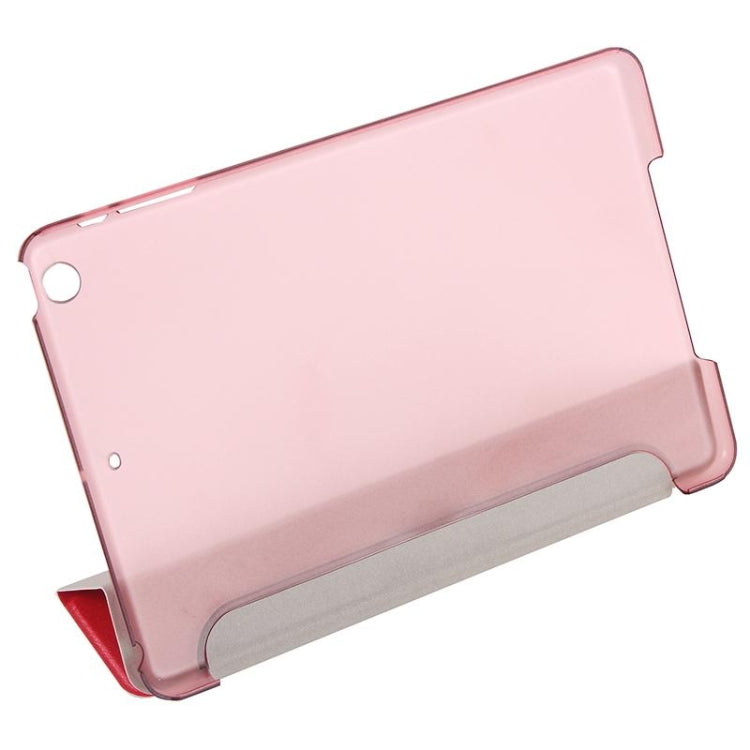 Silk Texture Horizontal Flip Leather Case with Three-Folding Holder for iPad mini 4