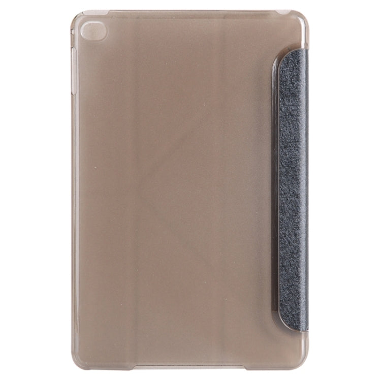 Transformers Style Silk Texture Horizontal Flip Solid Color Leather Case with Holder for iPad mini 4