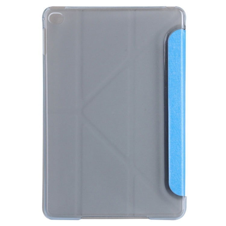 Transformers Style Silk Texture Horizontal Flip Solid Color Leather Case with Holder for iPad mini 4