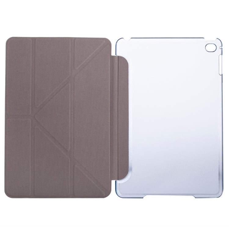 Transformers Style Silk Texture Horizontal Flip Solid Color Leather Case with Holder for iPad mini 4