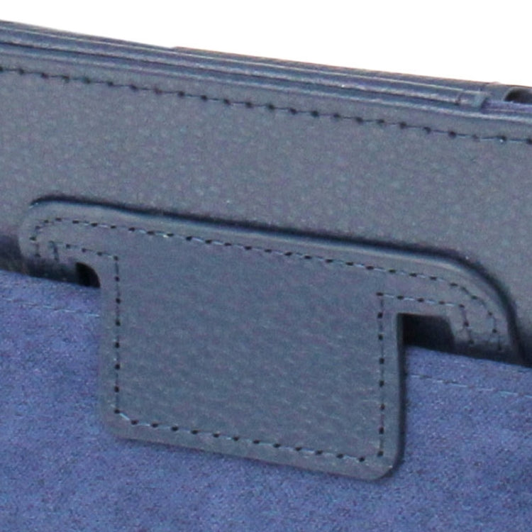 2-fold Litchi Texture Flip Leather Case with Holder Function for iPad mini / mini 2 Retina