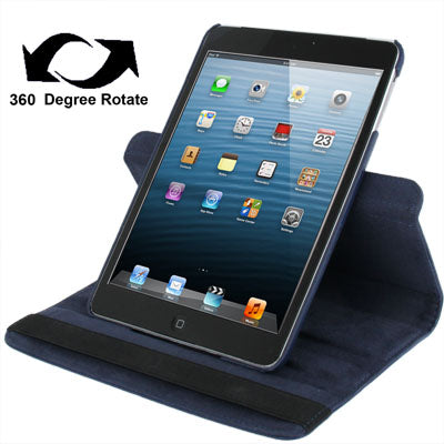 360 Degree Rotation Leather Case with Holder for iPad mini / mini 2 Retina