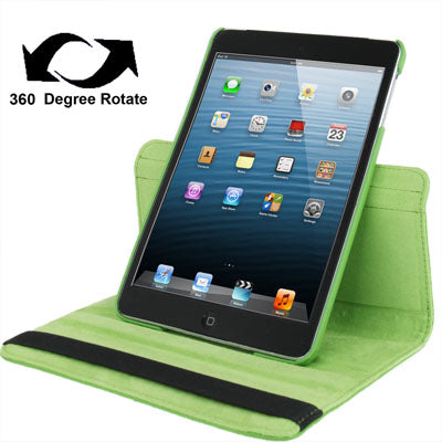 360 Degree Rotation Leather Case with Holder for iPad mini / mini 2 Retina
