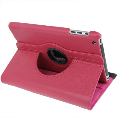 360 Degree Rotation Leather Case with Holder for iPad mini / mini 2 Retina
