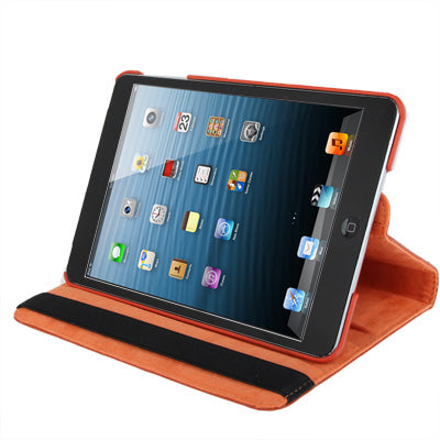 360 Degree Rotation Leather Case with Holder for iPad mini / mini 2 Retina