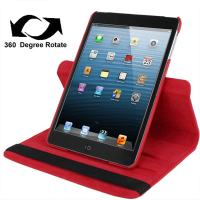 360 Degree Rotation Leather Case with Holder for iPad mini / mini 2 Retina