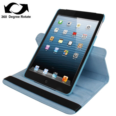 360 Degree Rotation Leather Case with Holder for iPad mini / mini 2 Retina