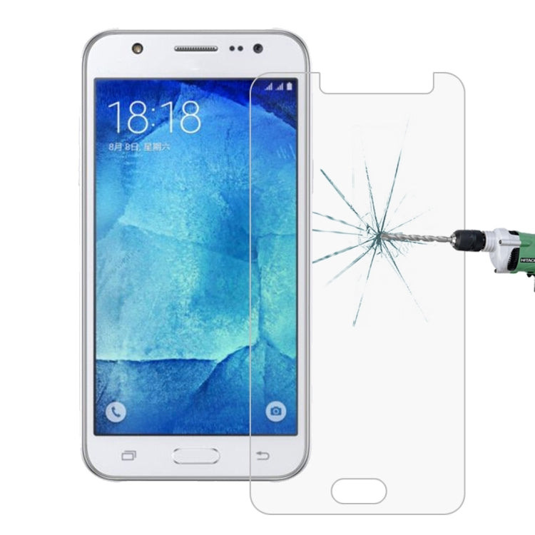 Lot de 100 films en verre trempé antidéflagrants 2,5D pour Galaxy J5/J500, dureté de surface 9H+, 0,26 mm, pour Galaxy J5/J500 (100 pièces)