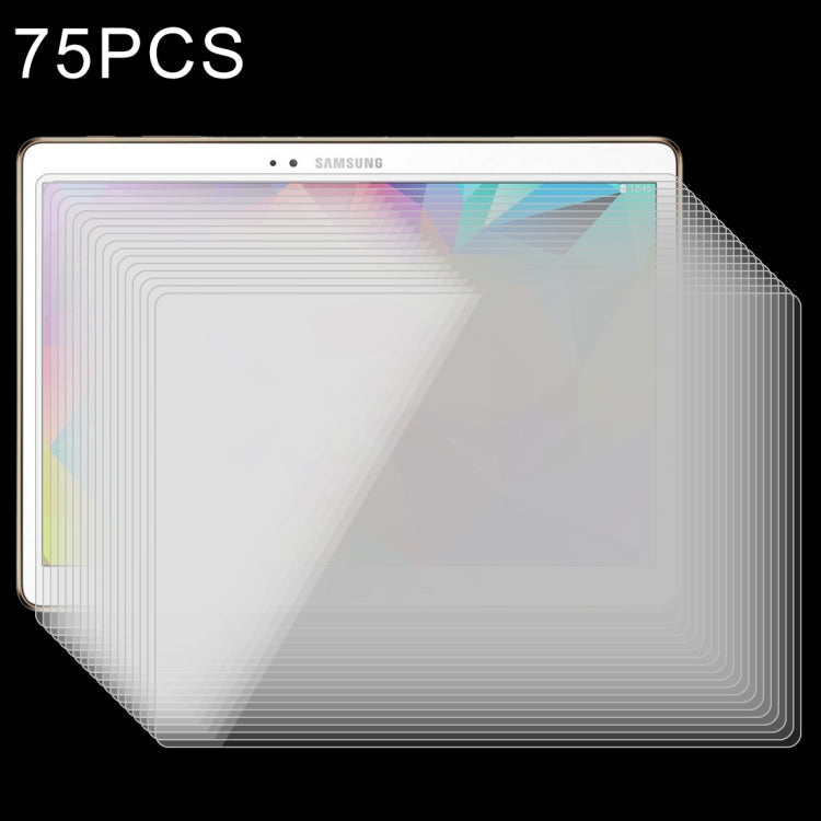 75 PCS 0.4mm 9H+ Surface Hardness 2.5D Explosion-proof Tempered Glass Film for Galaxy Tab S 10.5 / T800, For T800