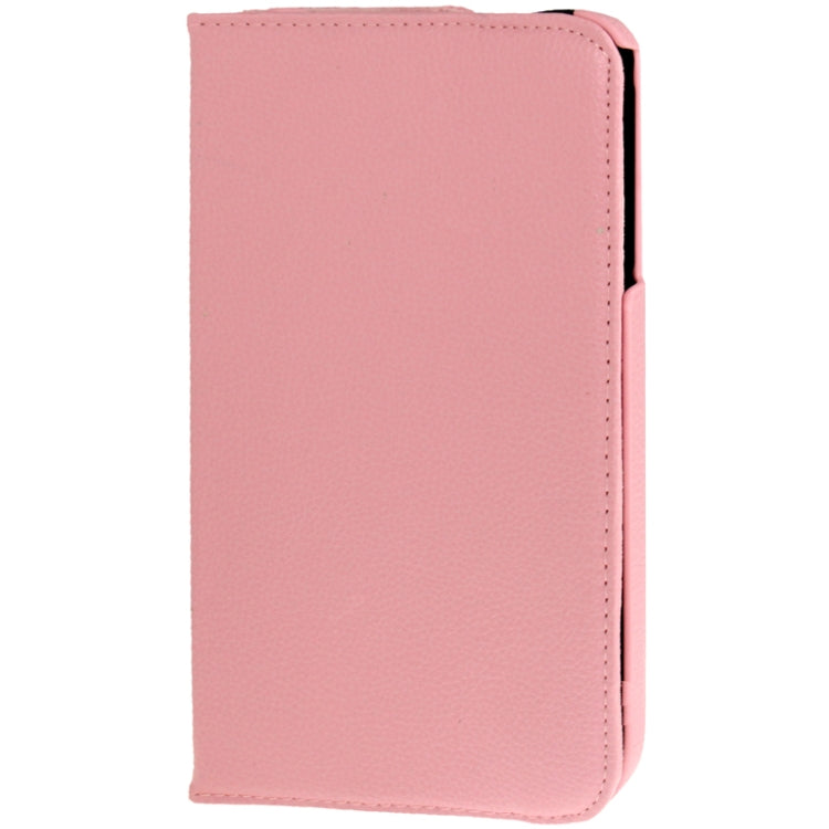 360 Degree Rotation Litchi Texture Leather Case with Holder for Galaxy Tab 3 (8.0) / T3110 / T3100 / T315