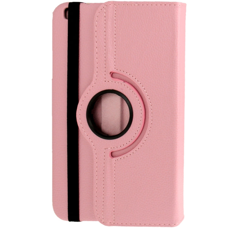 360 Degree Rotation Litchi Texture Leather Case with Holder for Galaxy Tab 3 (8.0) / T3110 / T3100 / T315