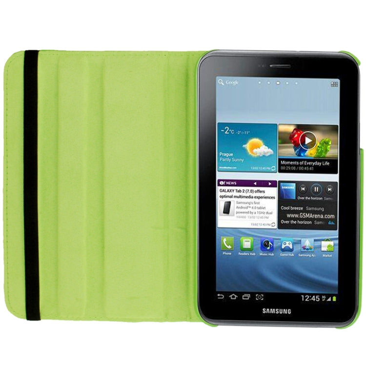 360 Degree Rotation Litchi Texture Leather Case with Holder for Galaxy Tab 3 (8.0) / T3110 / T3100 / T315