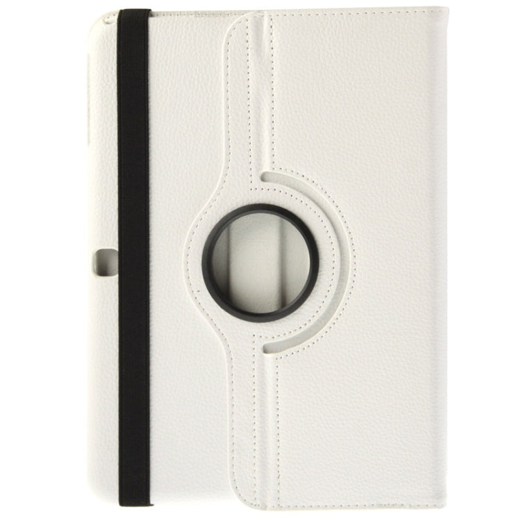 Étui en cuir texturé Litchi rotatif à 360 degrés avec support de visualisation à deux angles pour Samsung Galaxy Tab 4 10.1 / SM-T530 / T531 / T535
