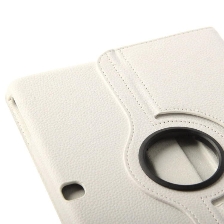 Étui en cuir texturé Litchi rotatif à 360 degrés avec support de visualisation à deux angles pour Samsung Galaxy Tab 4 10.1 / SM-T530 / T531 / T535