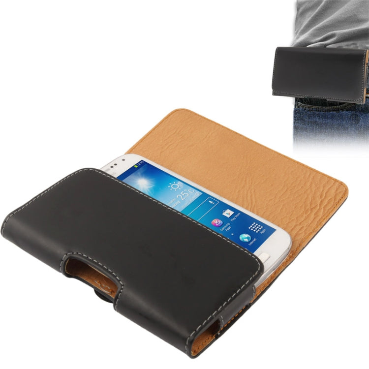 Hard Leather Case with Belt Clip for Galaxy S IV mini / i9190