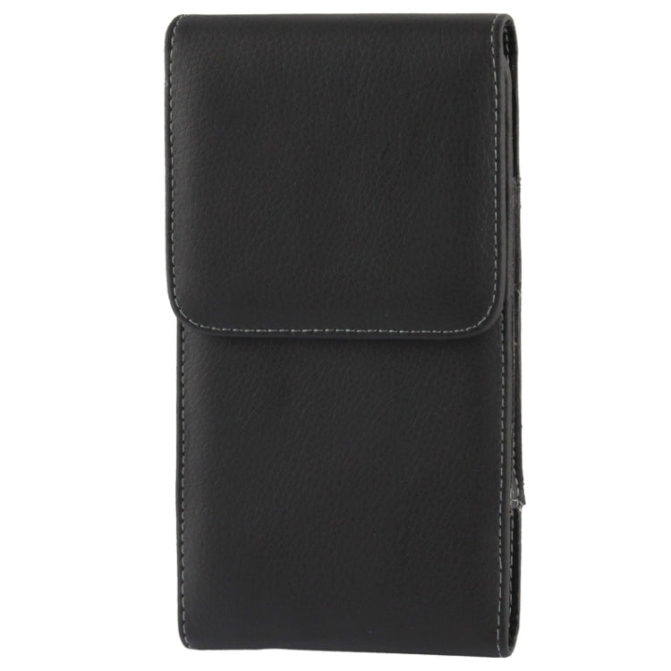 Litchi Texture Vertical Insertion Leather Case with Belt Clip for Galaxy Mega 6.3 / i9200