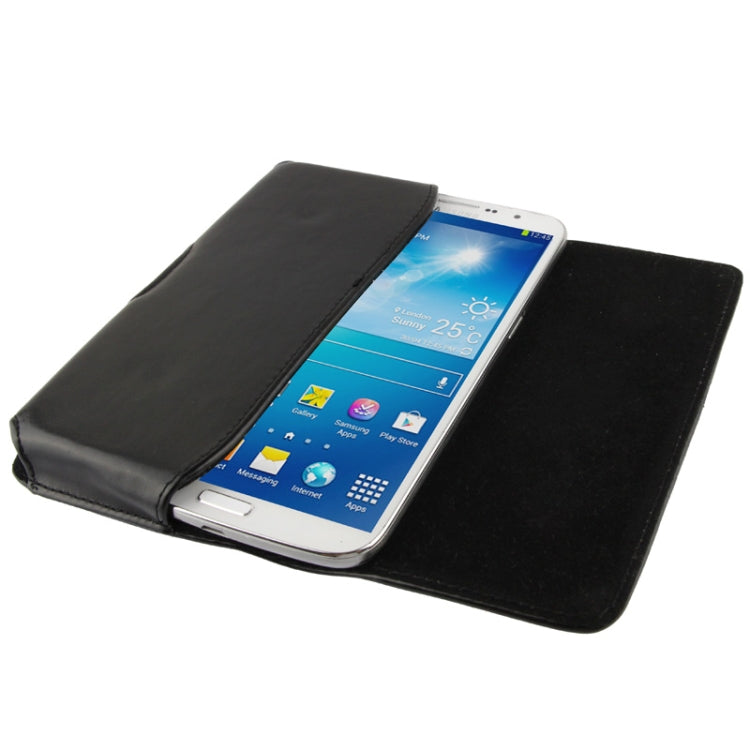 Étui portefeuille en cuir avec clip ceinture pour Galaxy Mega 6.3 / i9200