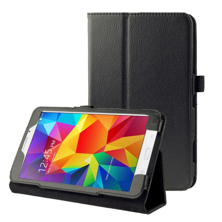 Litchi Texture Flip Leather Case with Holder for Galaxy Tab 4 7.0 / T230 / T231 / T235