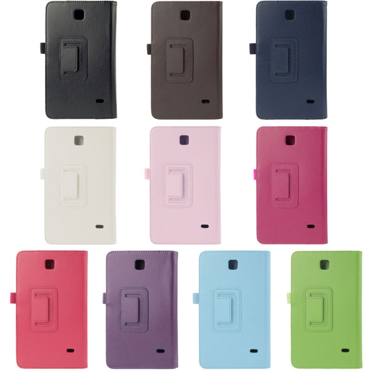 Litchi Texture Flip Leather Case with Holder for Galaxy Tab 4 7.0 / T230 / T231 / T235