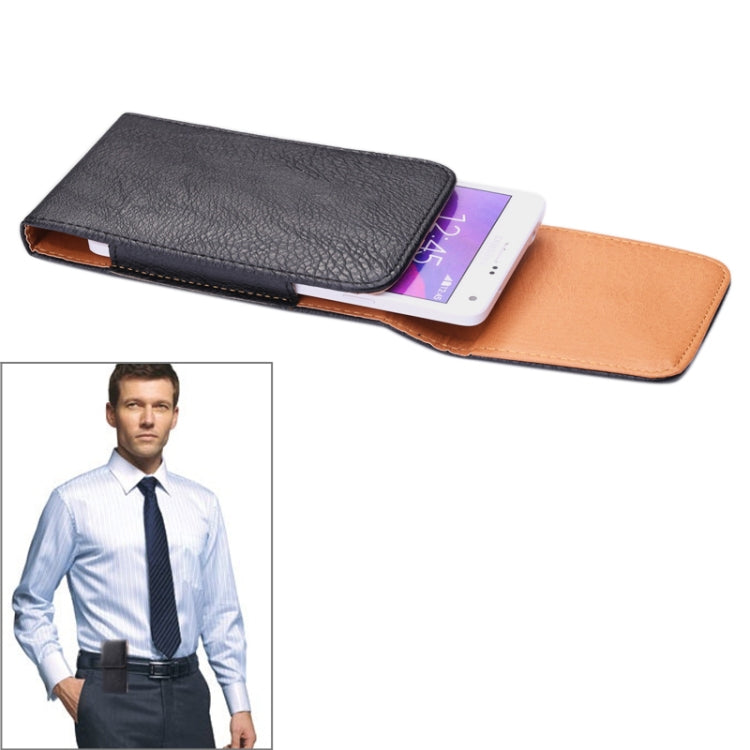 Litchi Texture Vertical Style Waist Bag for  iPhone 6S Plus, iPhone 6 Plus, Galaxy Note 5 / Note 4 / Note 3 / Note II / N7100 / S6 Edge Plus / A8