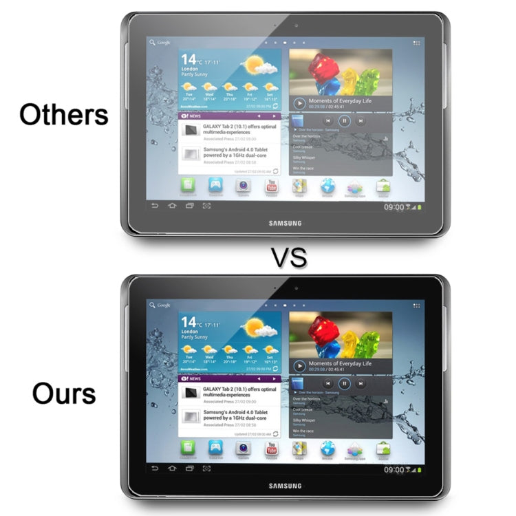 Film en verre trempé 2,5D 0,4 mm, dureté de surface 9H+, pour Galaxy Tab 2 / P5100, pour P5100