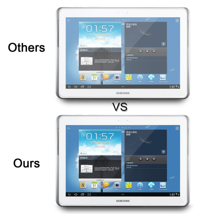 Film en verre trempé 2,5D 0,4 mm, dureté de surface 9H+, pour Galaxy Note 10.1 / N8000, pour N8000