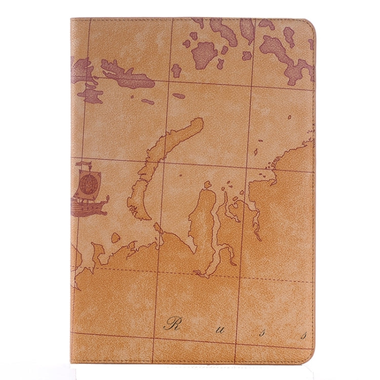 Map Pattern Leather Case with Holder & Card slots & Wallet for Galaxy Tab A 9.7 4G LTE / T555, Random Pattern Delivery, S-SCS-3633A, S-SCS-3633B, S-SCS-3633C