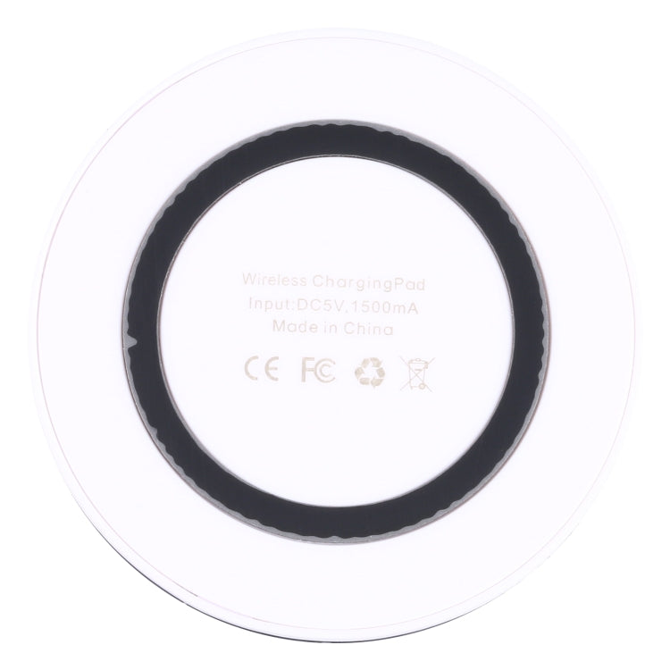 Universal QI Standard Round Wireless Charging Pad (White + Red), White + Black, White, Black + White, Grey+Black, White + Red