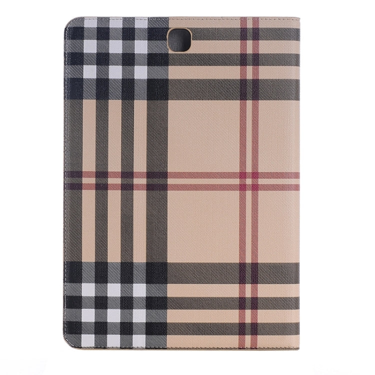 Plaid Pattern Leather Case with Holder & Card slots & Wallet for Galaxy Tab A 9.7 4G LTE / T555, S-SCS-3938A, S-SCS-3938B, S-SCS-3938C