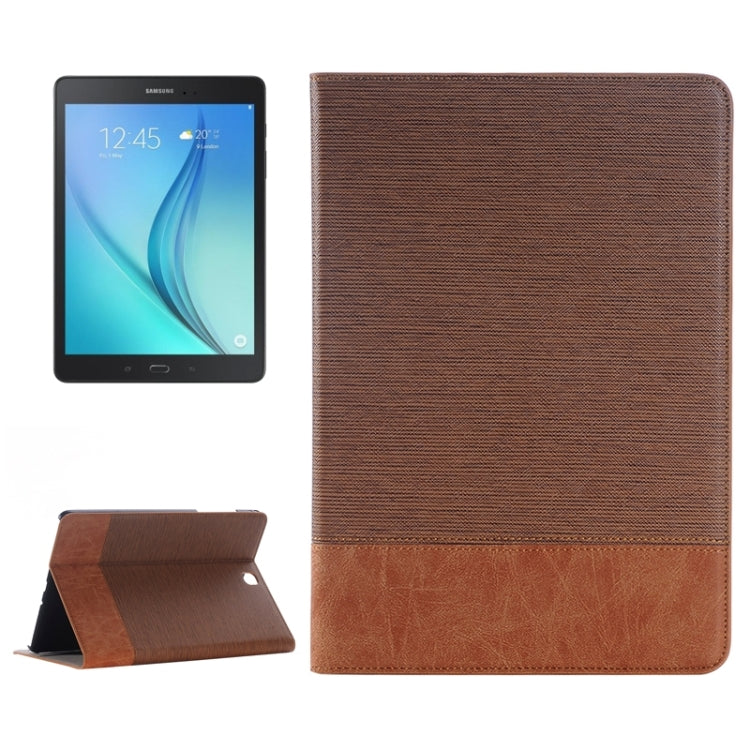 Cross Texture Leather Case with Holder & Card slots & Wallet for Galaxy Tab A 9.7 4G LTE / T555