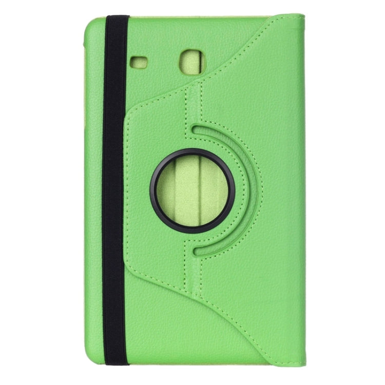Litchi Texture 360 Degree Rotation Leather Case with Multi-functional Holder for Galaxy Tab E 9.6