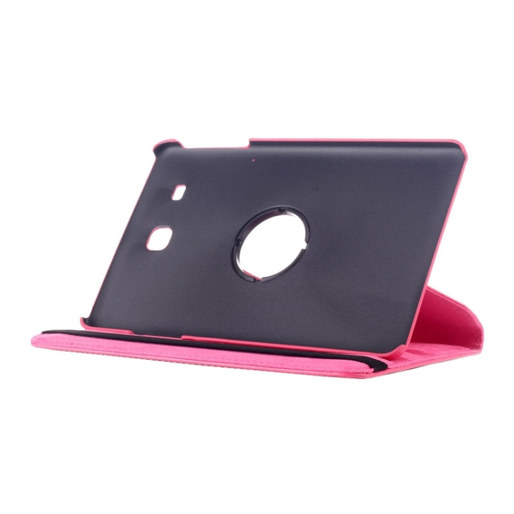 Litchi Texture 360 Degree Rotation Leather Case with Multi-functional Holder for Galaxy Tab E 9.6