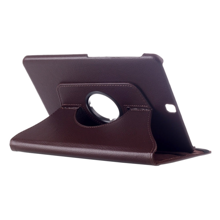 Étui en cuir à texture litchi, rotatif à 360 degrés, avec support multifonctionnel pour Galaxy Tab S2 9.7