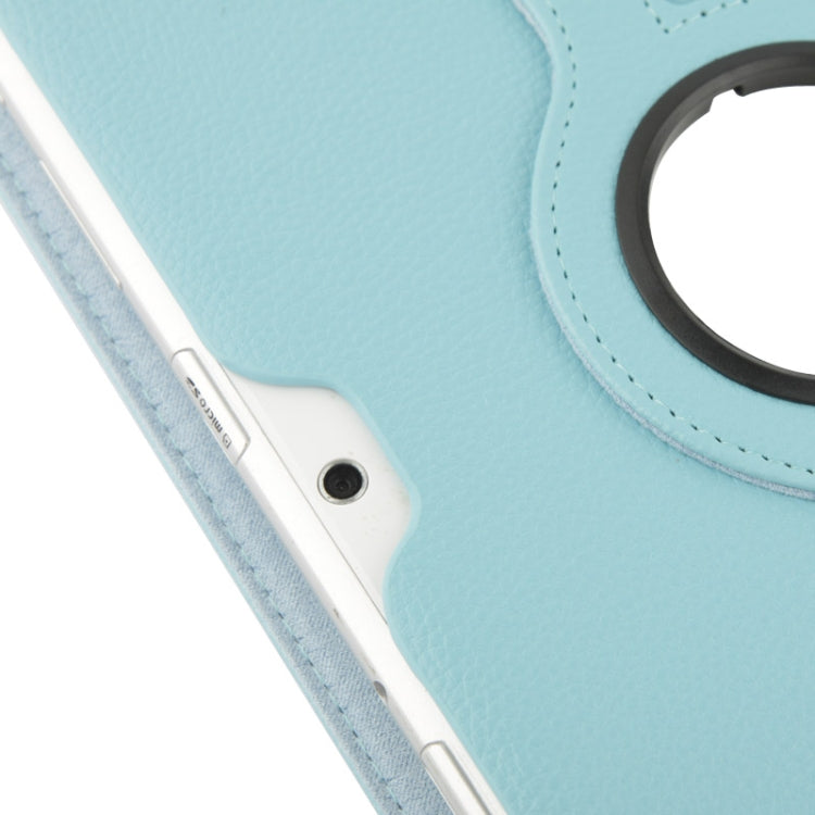Étui rotatif à 360 degrés en cuir texturé Litchi avec support pour Galaxy Tab 2 (10.1) / P5100