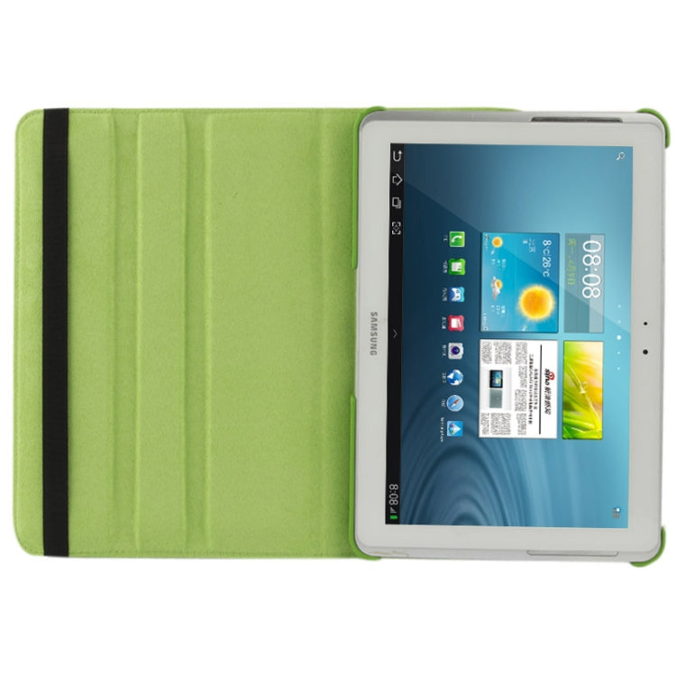 360 Degree Rotatable Litchi Texture Leather Case with Holder for Galaxy Tab 2 (10.1) / P5100