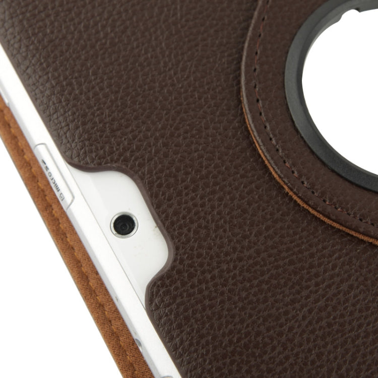 360 Degree Rotatable Litchi Texture Leather Case with Holder for Galaxy Tab 2 (10.1) / P5100