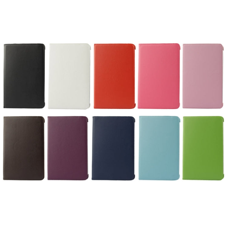 Étui rotatif à 360 degrés en cuir texturé Litchi avec support pour Galaxy Tab 2 (10.1) / P5100