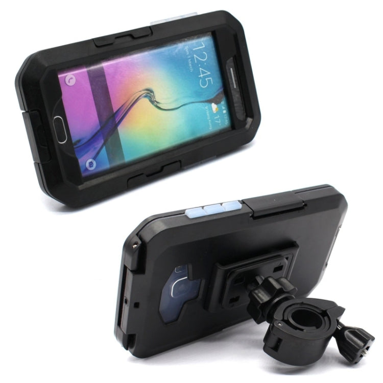 For Galaxy S6 edge / G925 IPX4 Waterproof Shock Protection Tough Case with Bicycle Handlebar Holder , For Galaxy S6 edge