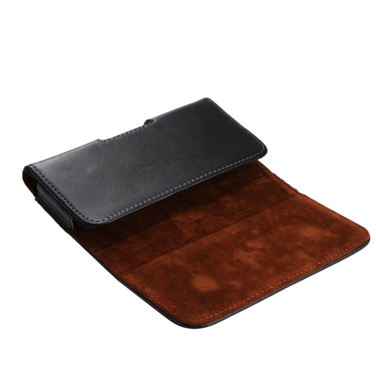 Crazy Horse Texture Universal Horizontal Style Genuine Leather Case / Waist Bag with Back Splint for Galaxy Mega i9208 / i9200 / Mega 2 / i9205