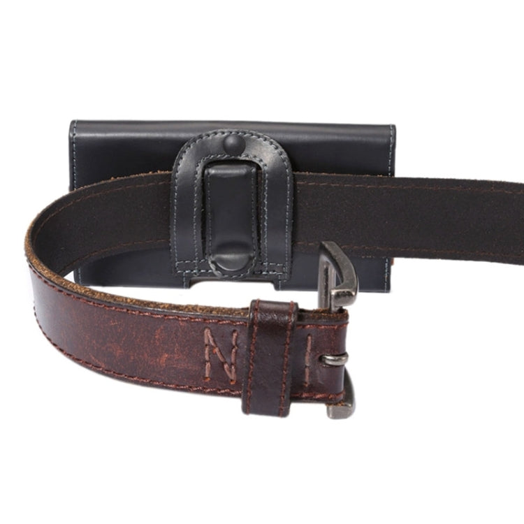Étui à rabat vertical en cuir Crazy Horse 6,3 pouces avec sangle arrière pour Galaxy Mega 6.3 / Mega 2 / G750F