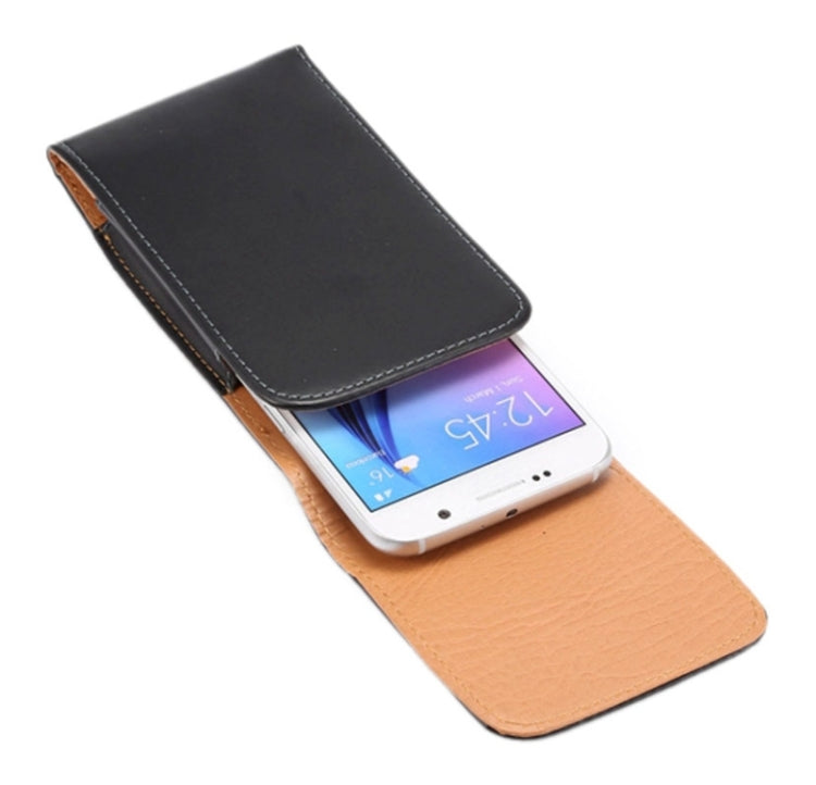 For iPhone X  & Galaxy S7 & S6 / G920 Crazy Horse Texture Vertical Flip Leather Case / Waist Bag with Back Splint