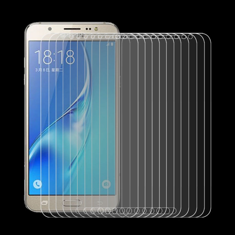 50 PCS HAWEEL 0.26mm 9H+ Surface Hardness 2.5D Explosion-proof Tempered Glass Film for Galaxy J7 / J700, For Galaxy J7 / J700