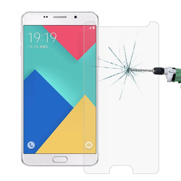 Lot de 10 films de protection d'écran en verre trempé antidéflagrant 2,5D pour Galaxy A9/A900, dureté de surface 9H, 0,26 mm