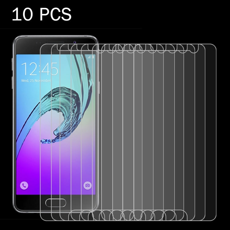 Lot de 10 films de protection d'écran en verre trempé antidéflagrant 2,5D pour Galaxy A3 (2016) / A310, dureté de surface 9H, 0,26 mm