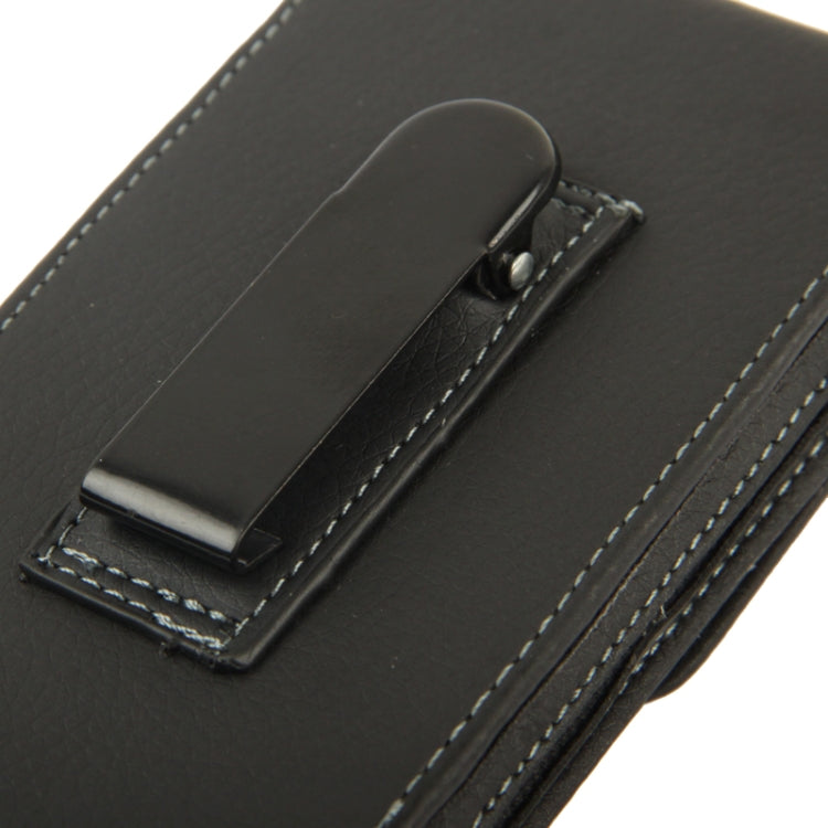 Étui en cuir à rabat vertical avec clip ceinture pour Galaxy S5 / G900