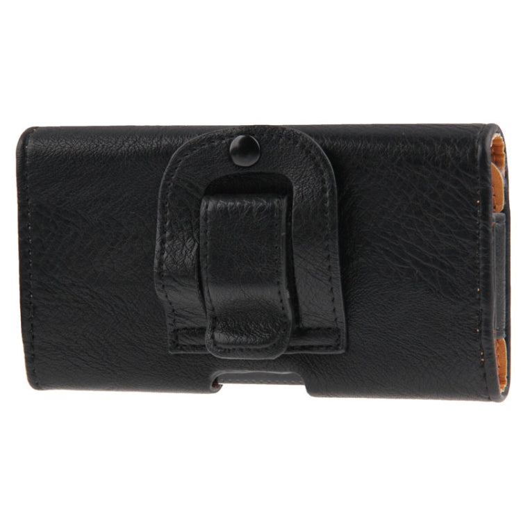 Litchi Texture Wallet Style Leather Case with Belt Clip for iPhone X  / 7 / 6, Galaxy S6 / S5 / S4 / S3 (Black)