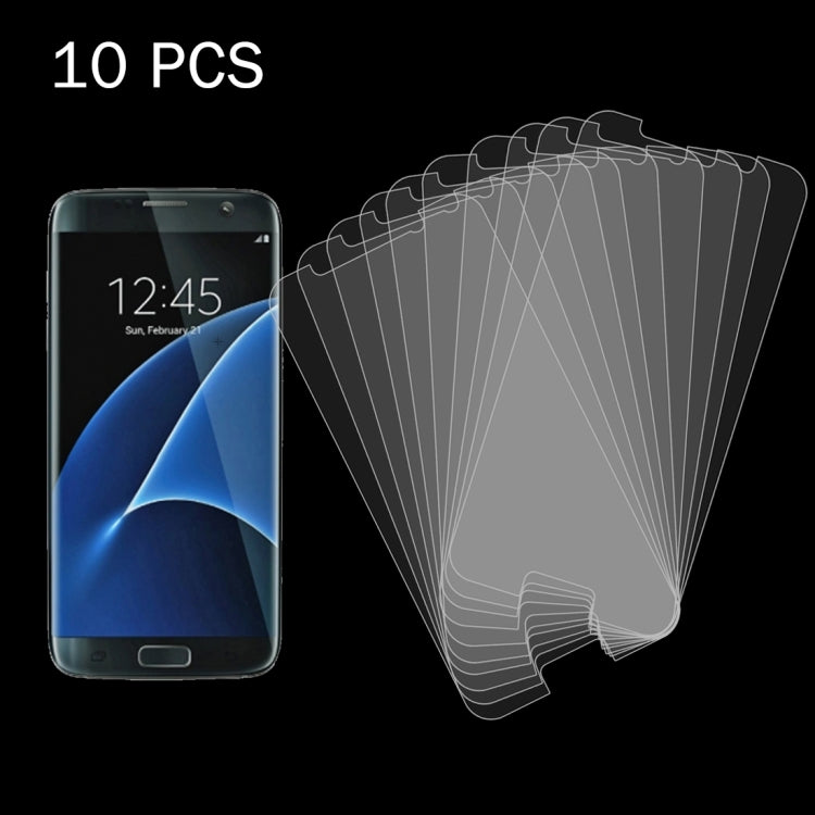 Lot de 10 films de protection en verre trempé antidéflagrant 2,5D pour Galaxy S7 / G930, 0,26 mm, dureté 9H, non plein écran